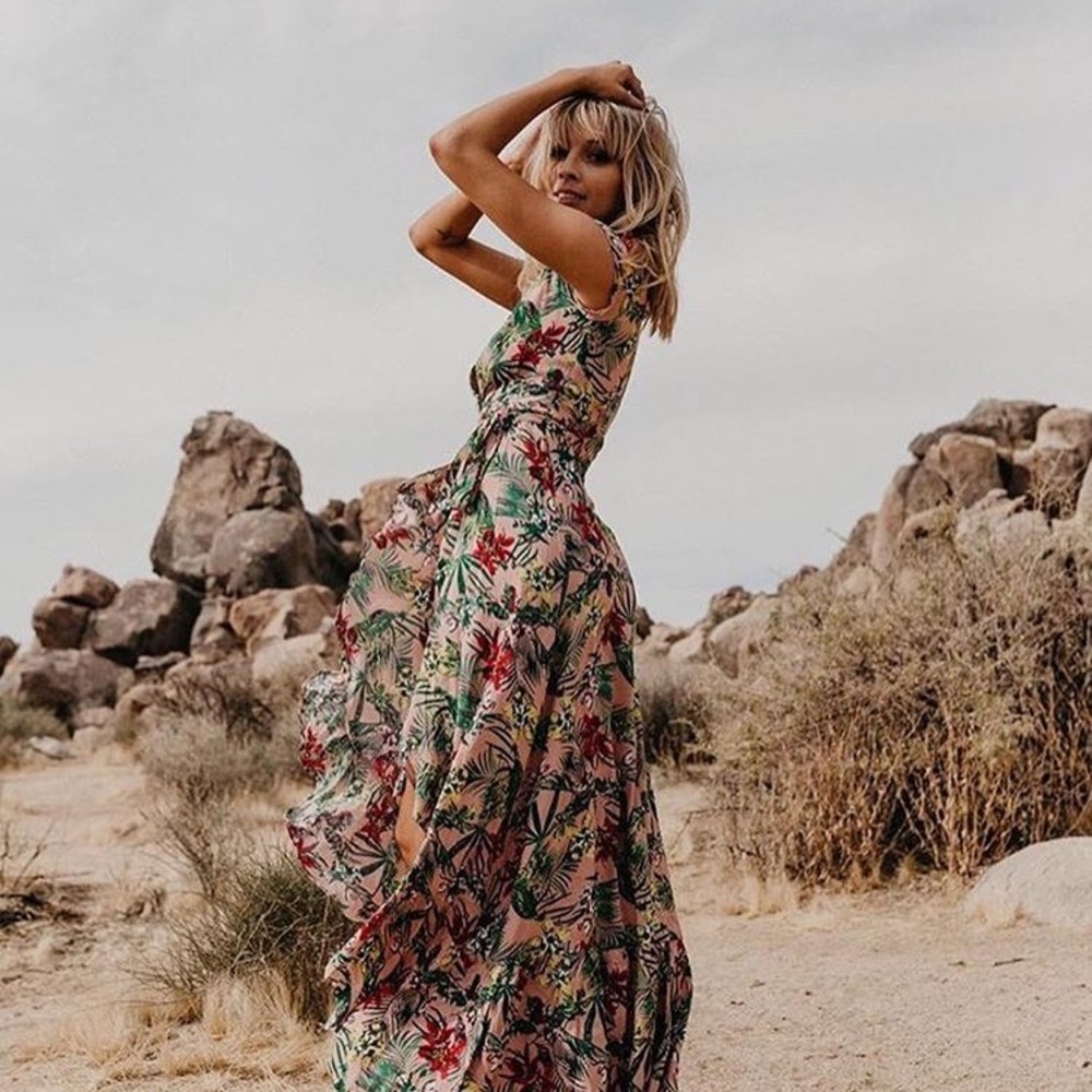 XIX palms Waikiki wrap dress